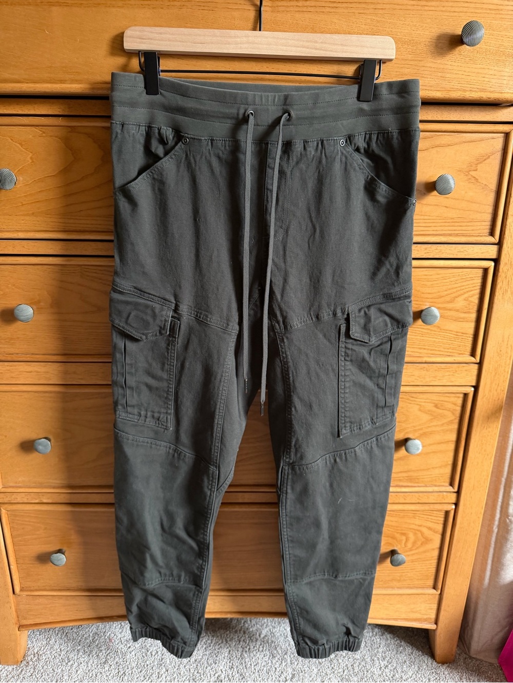 Duluth Trading Cargo Pants Womens 10 Army Green Jogger Gorpcore Outdoor Hiking
